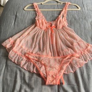 Victoria’s Secret babydoll slip w/ matching panty